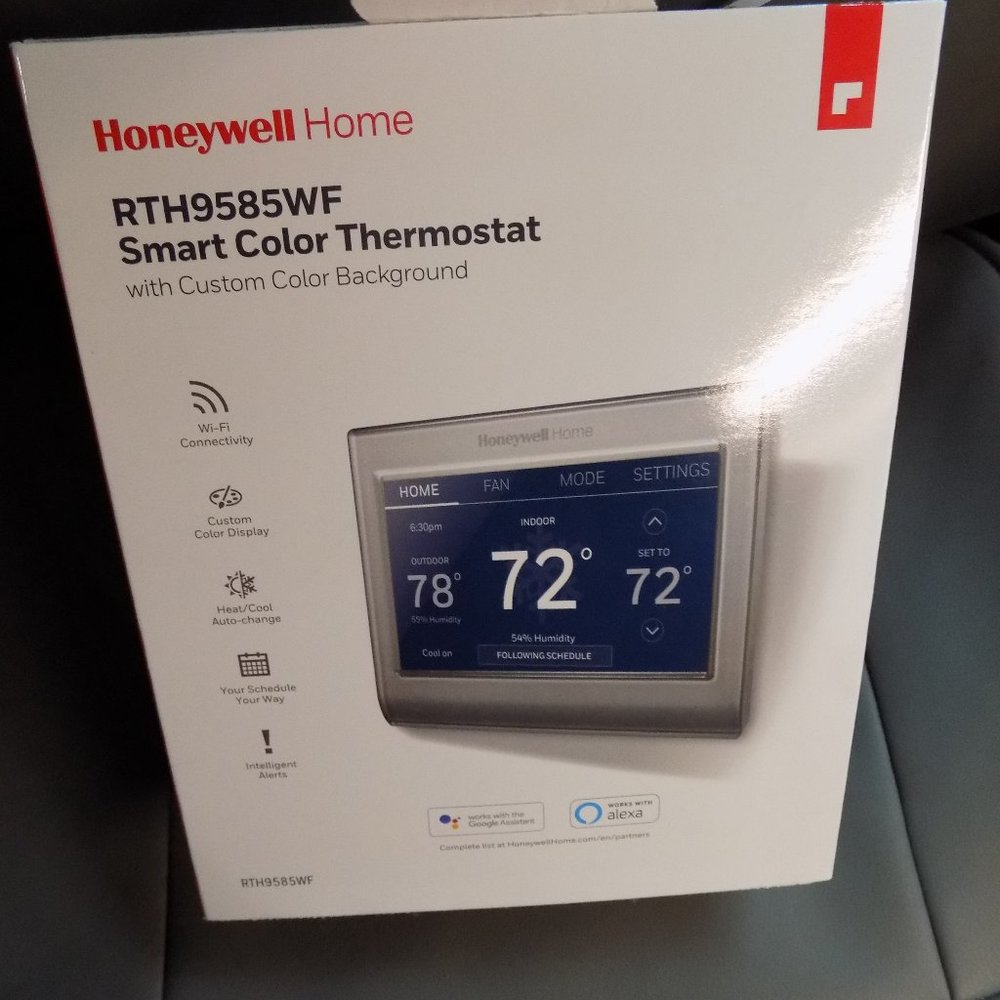 Honeywell RTH9585WF1004 Wi-Fi Color Touchscreen Thermostat - 7 Day Programmable